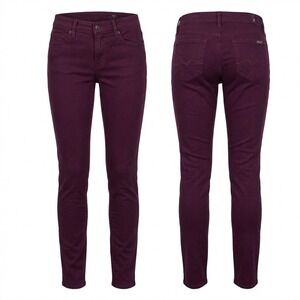 7 For All Mankind Gwenevere Skinny Jeans 28 Purple Stretch Denim Super Skinny